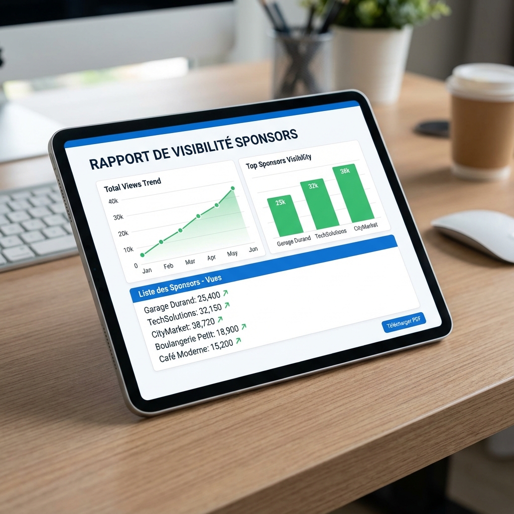Rapport de visibilité sponsors SportPulser